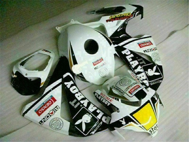 ABS Carenado CBR 1000 RR 08-11 - Blanco Negro Playboy