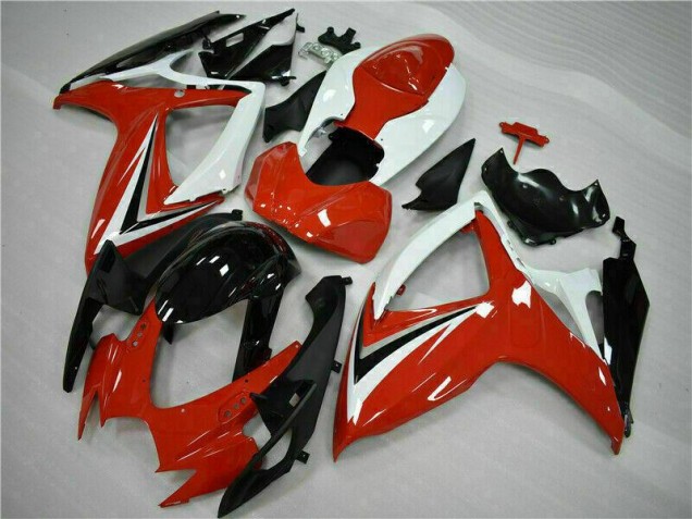 ABS Carenado GSXR 600 / 750 K6 06-07 - Rojo Blanco