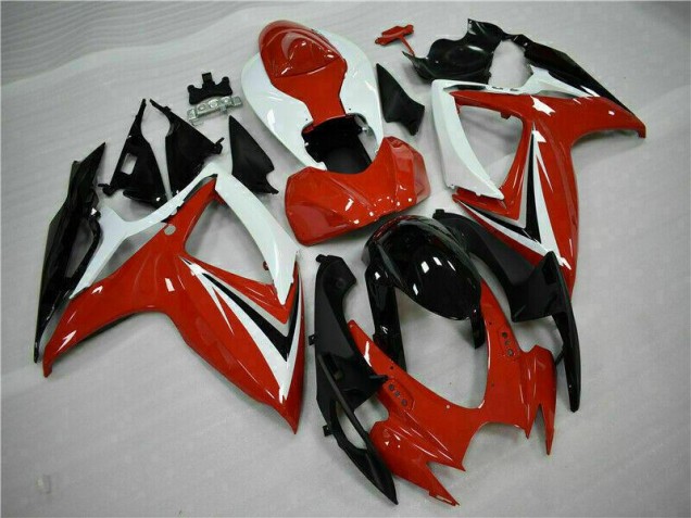 ABS Carenado GSXR 600 / 750 K6 06-07 - Rojo Blanco