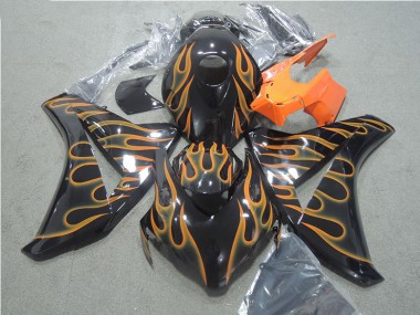 Carenado CBR 1000 RR 08-11 - Negro Naranja Llama