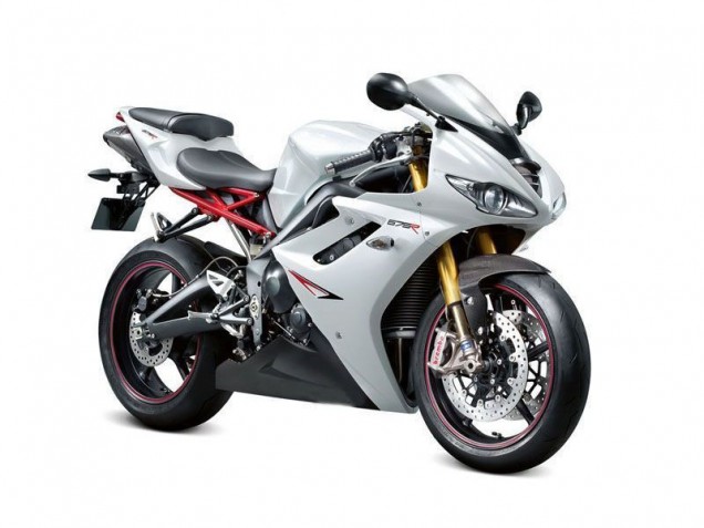 Carenado Daytona 675 Triple 09-12 - Blanco Perla Negro