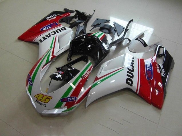 Carenado Ducati 1098 07-14 - Blanco Rojo 46