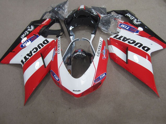 Carenado Ducati 1098 07-14 - Rojo Blanco Generali Tim