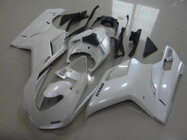 Carenado Ducati 848 1098 1198 07-14 - Pear Blanco Negro Calcomanías