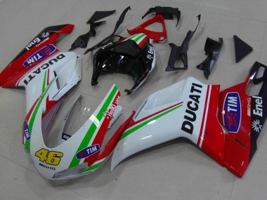 Carenado Ducati 848 1098 1198 07-14 - Rojo Blanco Amarillo 46