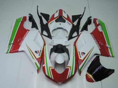 Carenado Ducati 848 1098 1198 07-14 - Rojo Blanco & Verde