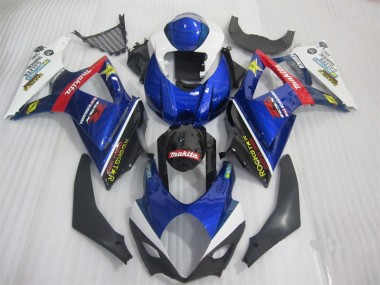 Carenado GSXR 1000 K7 07-08 - Azul Negro Rockstar