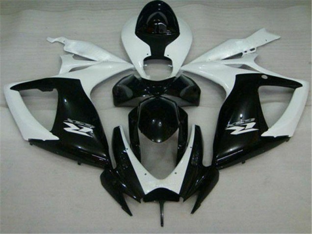 Carenado GSXR 600 / 750 K6 06-07 - Negro Blanco