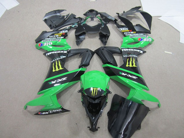 Carenado ZX10R 08-10 - Negro Verde Monster