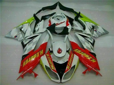 Carenado ZX6R 09-12 - Blanco Rojo H. Energy