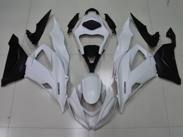 Carenado ZX6R 13-18 - Blanco Negro 636