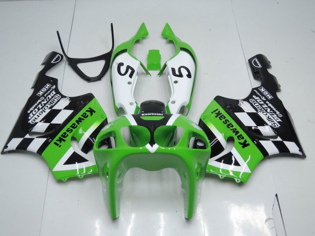 Carenado ZX7R 96-03 - Verde Negro & Blanco