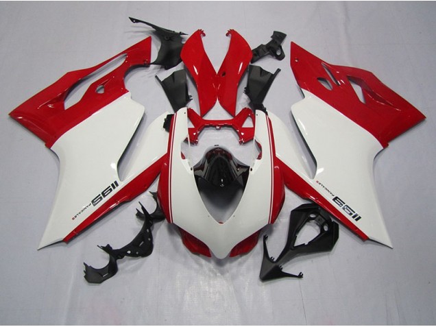 Inyección Kit Carenado Ducati 1199 11-14 - Blanco Rojo