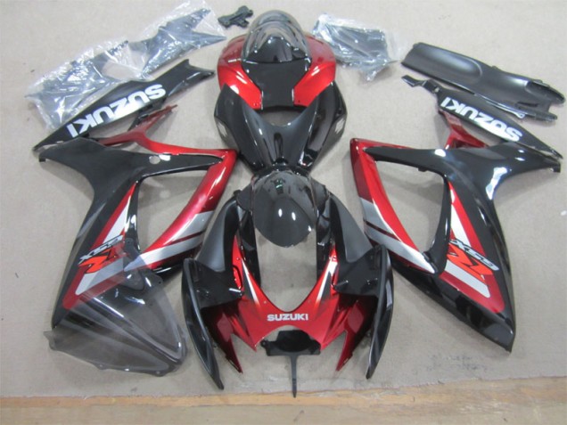 Kit Carenado GSXR 600 K6 06-07 - Negro Rojo