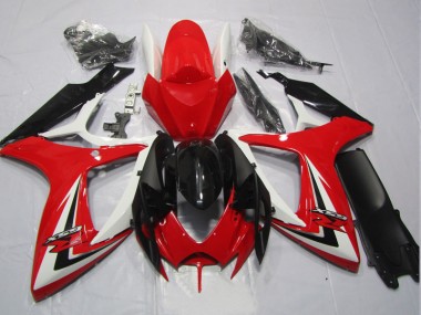 Kit Completo Carenado GSXR 600 K6 06-07 - Negro Rojo