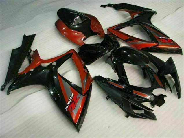 Kits Completo Carenado GSXR 600 / 750 K6 06-07 - Negro Rojo