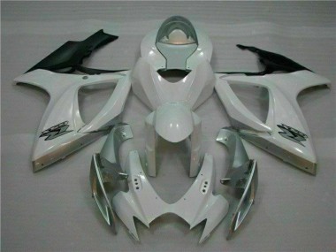 Plástica GSXR 600 / 750 K6 06-07 - Blanco Plata