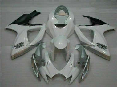 Plástico GSXR 600 / 750 K6 06-07 - Blanco Plata